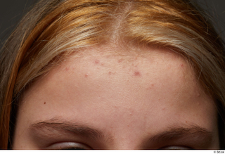 HD Face skin references Estefania Alvarado eyebrow forehead skin pores…